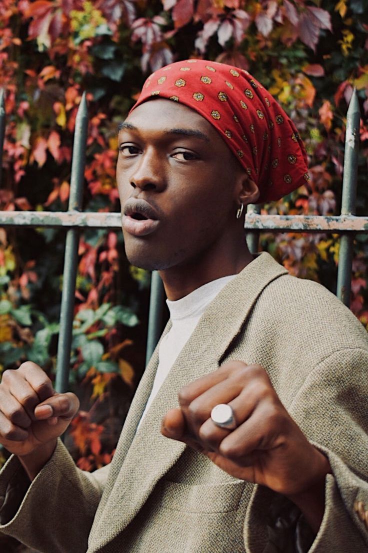 bandana rouge coton Valdrôme Made in France pour homme