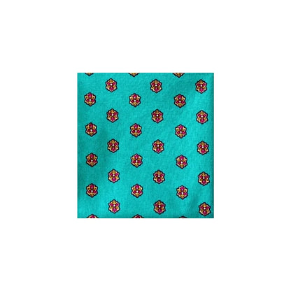 bandana turquoise coton Valdrôme Made in France 