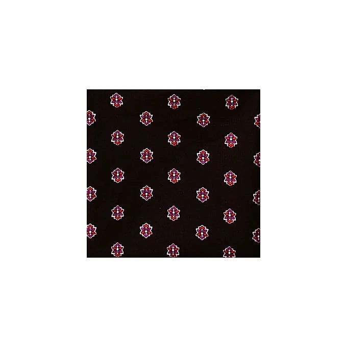 bandana noir coton Valdrôme Made in France 