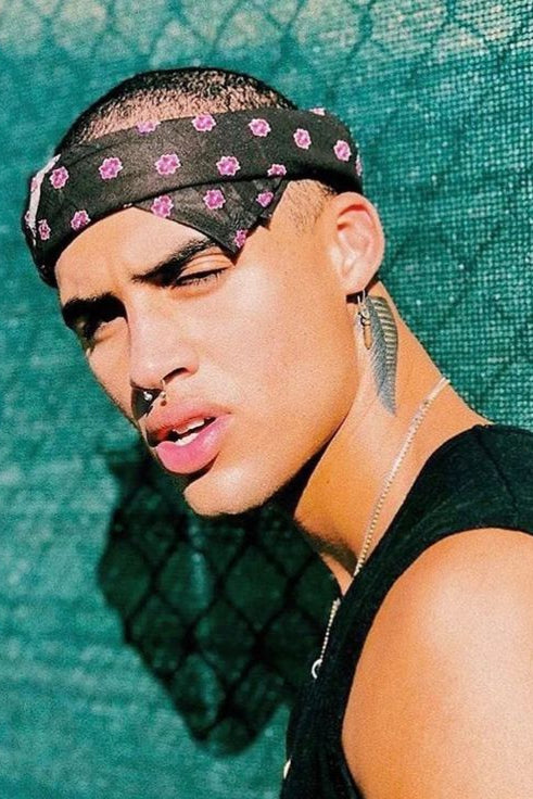 bandana noir coton Valdrôme Made in France 