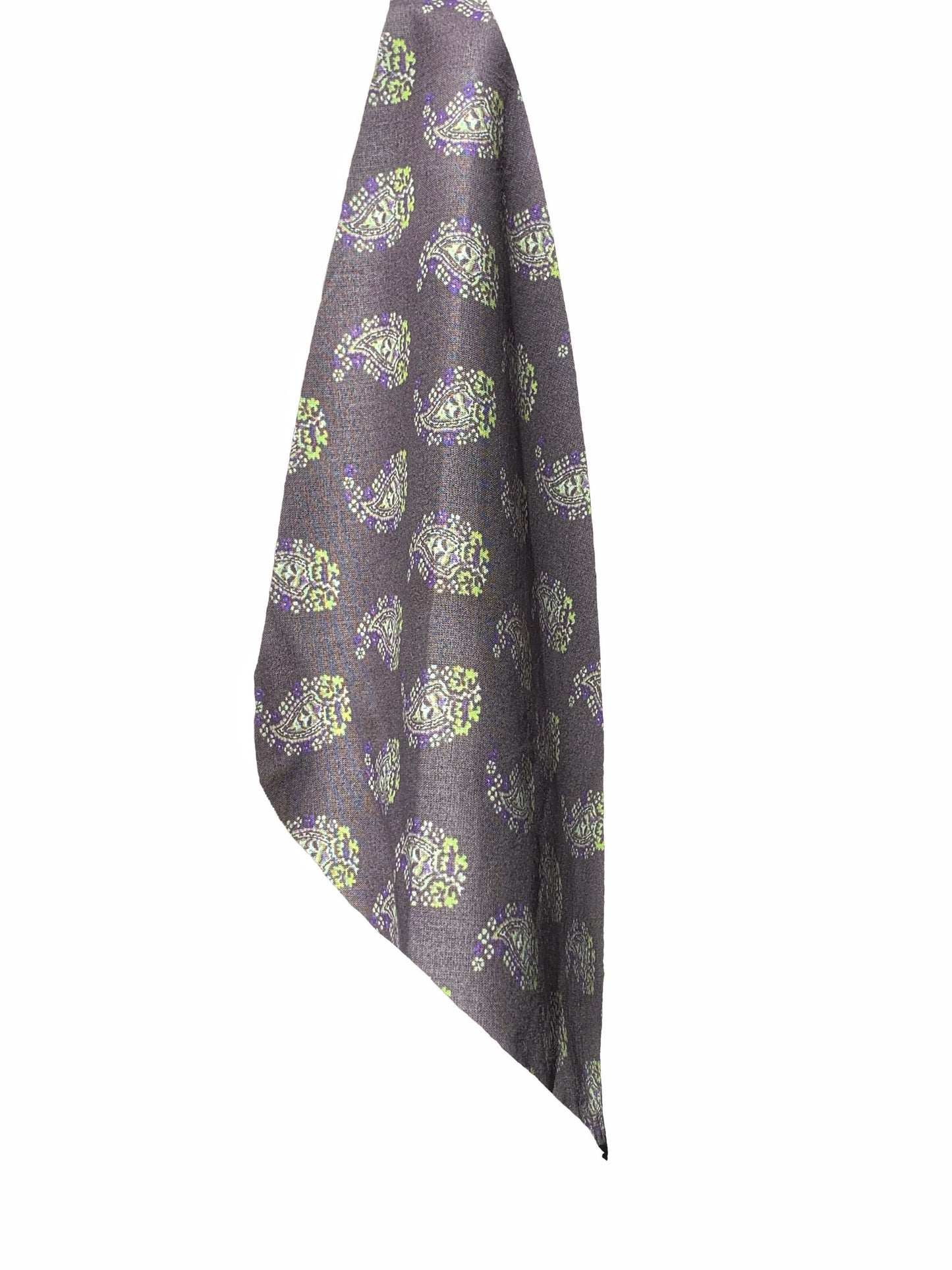 bandana gris paisley coton Valrôme made in France motif provencaux