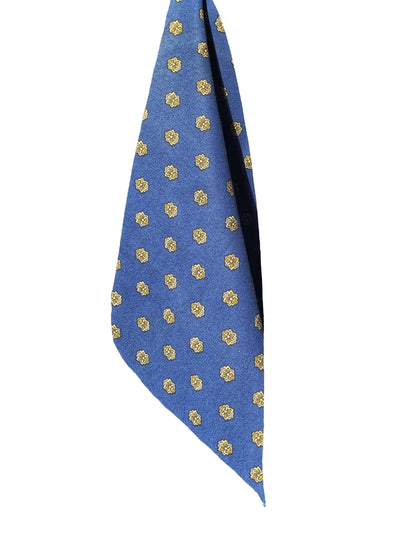bandana bleu coton Valrôme made in France -motif provencaux