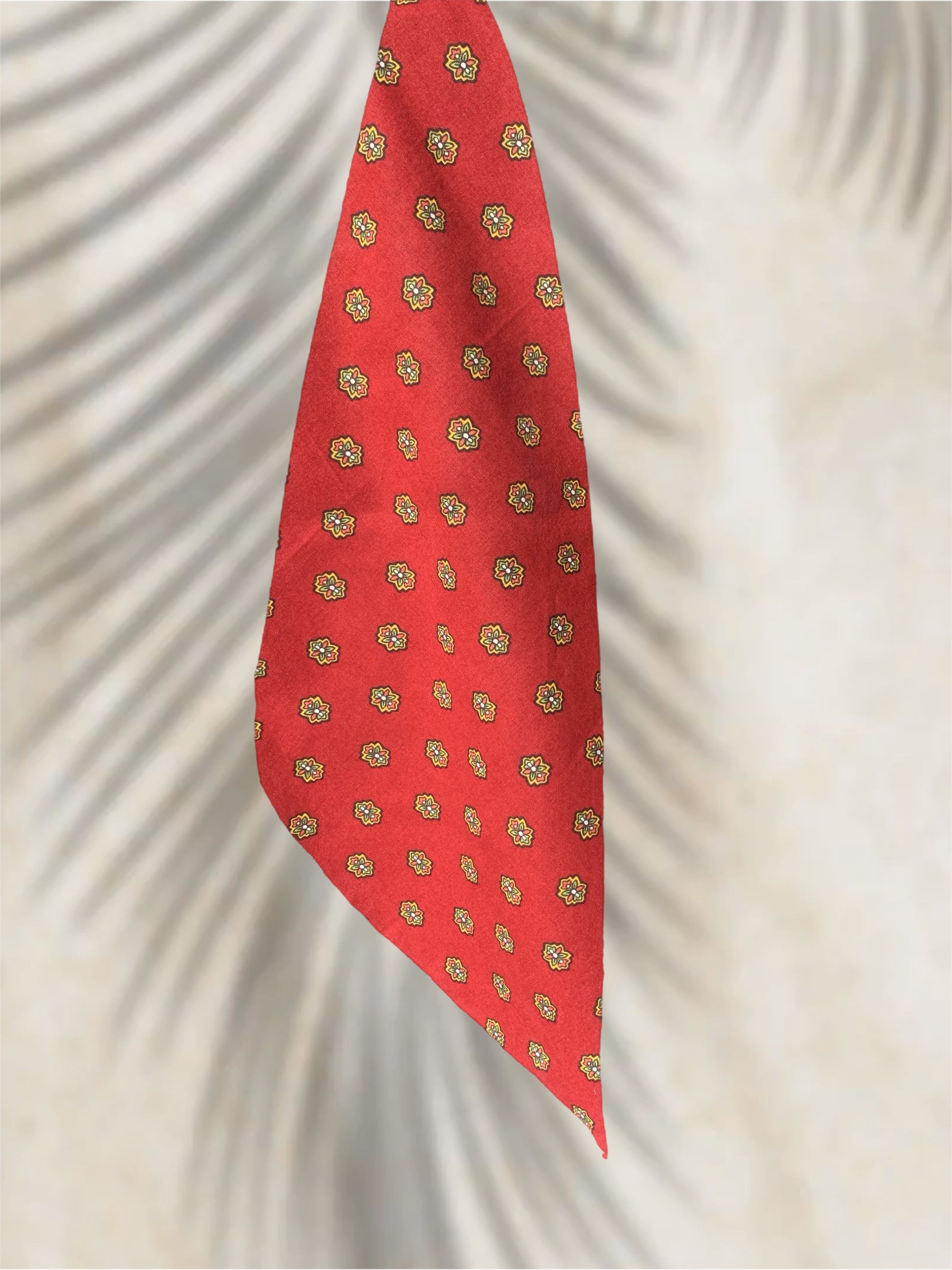 bandana rouge coton Valdrôme Made in France 