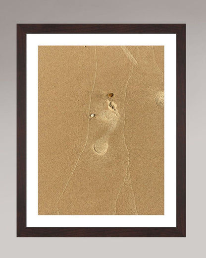 Photographie The Human Step en format 30×40 cm, encadrée en aulne brun.